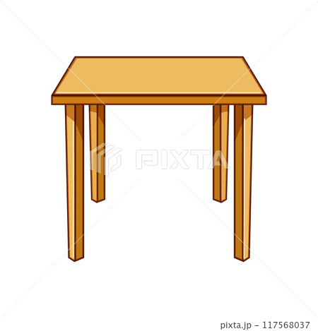 clean plastic table cartoon vector illustration 117568037