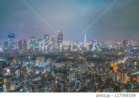 日本の首都東京の夜景 117568109