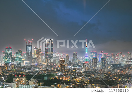 日本の首都東京の夜景 日本の首都東京の夜景 117568110