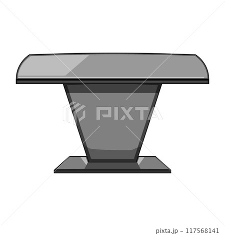 durable metal table cartoon vector illustrationのイラスト素材 [117568141] - PIXTA