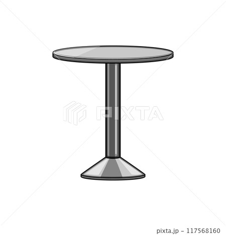 furniture metal table cartoon vector illustration furniture metal table cartoon vector illustration 117568160