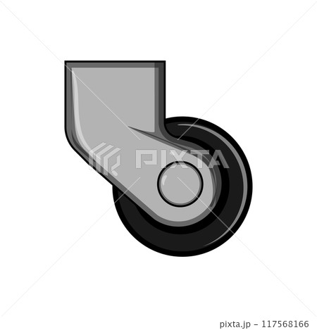 heavy luggage wheels cartoon vector illustration 117568166
