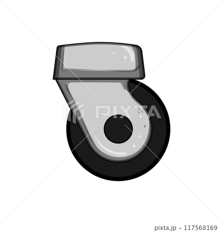 replacement luggage wheels cartoon vector illustration 117568169