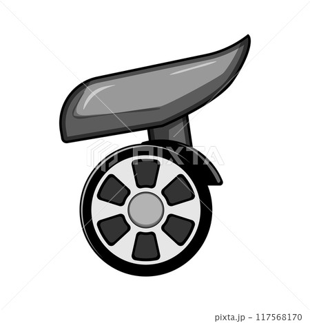 swivel luggage wheels cartoon vector illustration 117568170