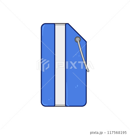 identification luggage tag cartoon vector illustration identification luggage tag cartoon vector illustration 117568195