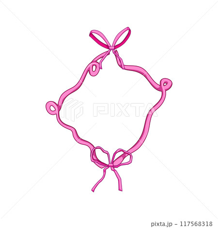 charm coquette cartoon vector illustration 117568318