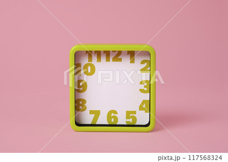 green clock with no hour or minute hands green clock with no hour or minute hands 117568324