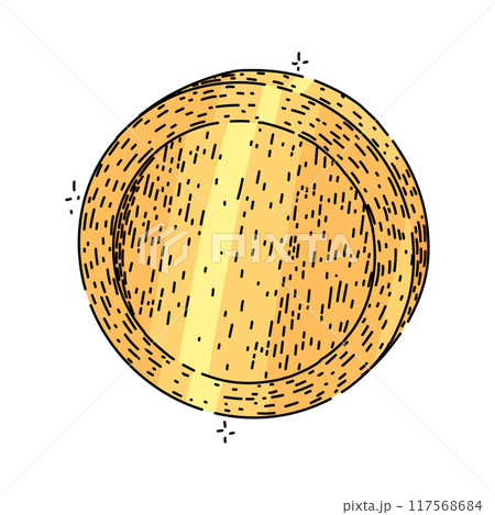 wallet coin sketch hand drawn vector 117568684