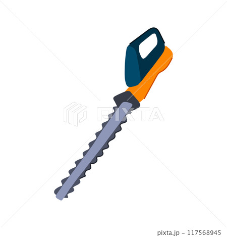 cutting tree trimmer cartoon vector illustration 117568945