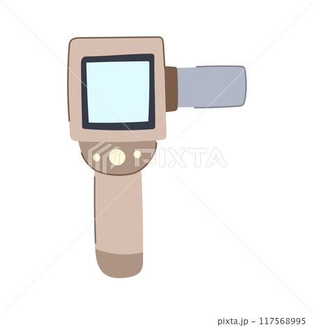 pulmonary spirometer cartoon vector illustration 117568995