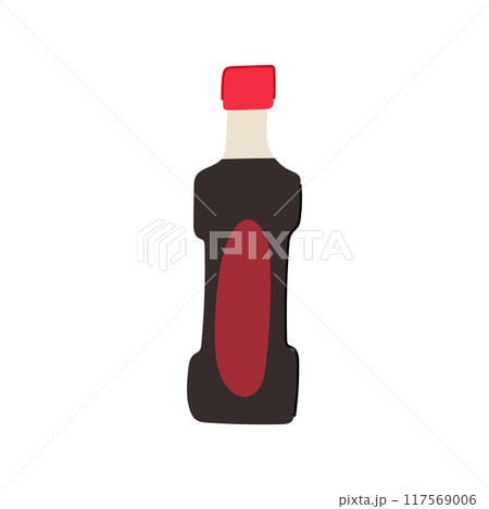flavor soy sauce cartoon vector illustration 117569006