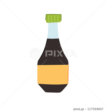 salty soy sauce cartoon vector illustration 117569007