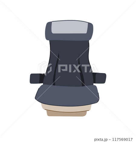 cushion seat airplane cartoon vector illustration 117569017