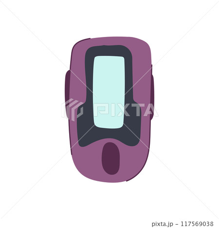 measurement pulse oximeter cartoon vector illustration 117569038
