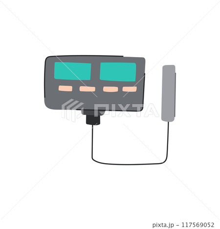 sensor ph meter cartoon vector illustration 117569052