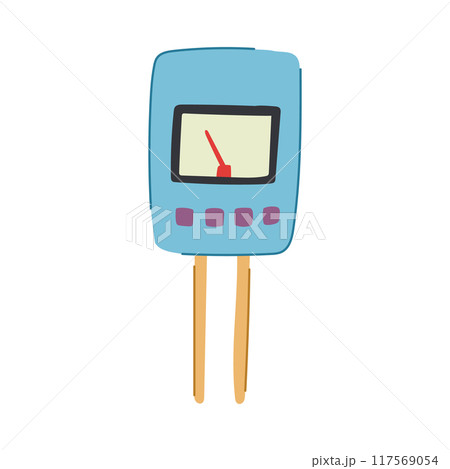 measurement ph meter cartoon vector illustration 117569054