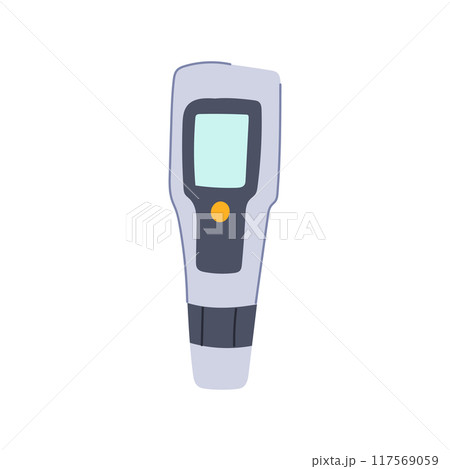 electrode ph meter cartoon vector illustration 117569059