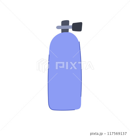 oxygen diving cylinder cartoon vector illustration oxygen diving cylinder cartoon vector illustration 117569137