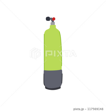 depth diving cylinder cartoon vector illustration 117569148