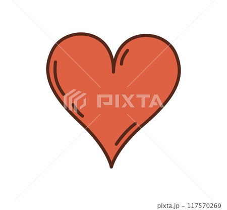 Casino cartoon groovy hearts card icon for gambling poker game, vector symbol. Casino poker jackpot or slot machine lucky spin icon of hearts for wheel of fortune gamble sign in groovy cartoon art Casino cartoon groovy hearts card icon for gambling poker game, vector symbol. Casino poker jackpot or slot machine lucky spin icon of hearts for wheel of fortune gamble sign in groovy cartoon art 117570269