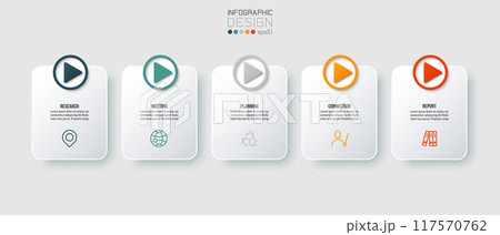 Business concept infographic template with option. 117570762