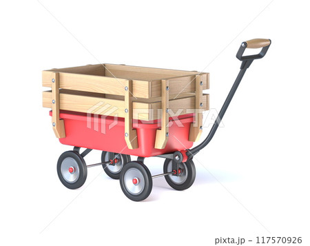 Toy mini wagon 3D Toy mini wagon 3D 117570926