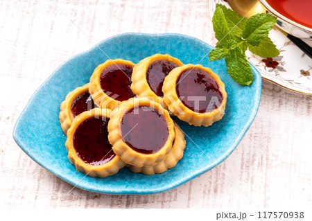 ブルーベリーのタルト 117570938