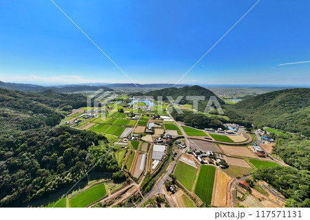 南あわじ市の農村空撮 117571131