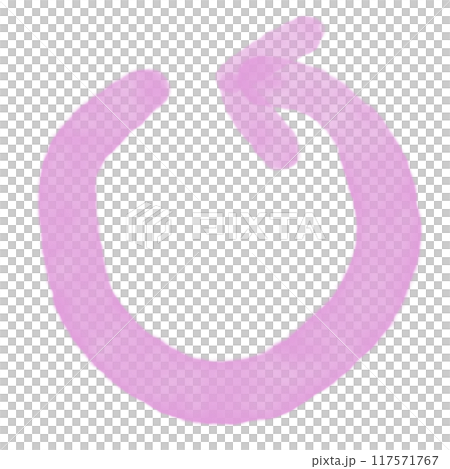 Watercolor counterclockwise arrow (pink) 117571767