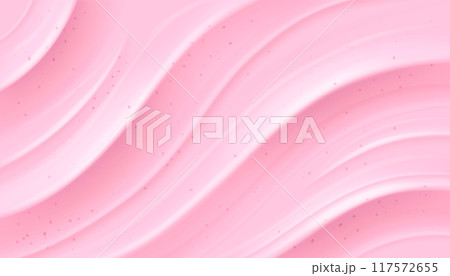 Pink strawberry yogurt, ice cream surface texture 117572655