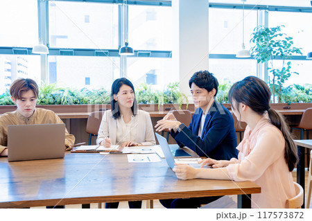 ミーティング　会議 117573872