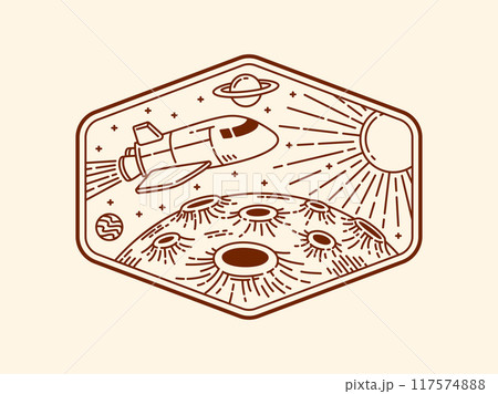 beautiful nature line art vector template beautiful nature line art vector template 117574888