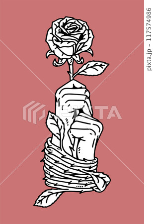 fantasy illustration of imprisoned by love, drawing, ink, line art fantasy illustration of imprisoned by love, drawing, ink, line art 117574986