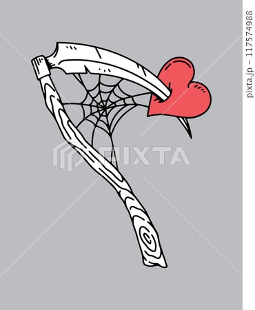 fantasy illustration of lost of love, drawing, ink, line art fantasy illustration of lost of love, drawing, ink, line art 117574988