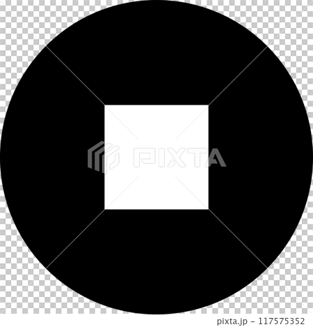 Webで使えるシンプルな停止ボタンベクターアイコン Webで使えるシンプルな停止ボタンベクターアイコン 117575352