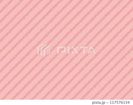 ストライプ・ボーダーの背景　バナー　ピンク　春　パターン素材　Pink cute stripe 117576134