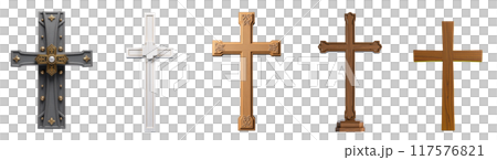Set of various crosses 117576821