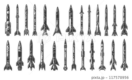 Ballistic Missiles Different Types Minimal...のイラスト素材 [117578956] - PIXTA