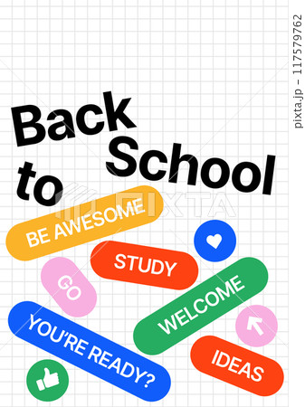 Design layout template for Back to school. 117579762