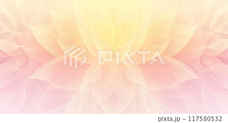 background with mandala patterns, soft pastel yellow and pink shades 117580532