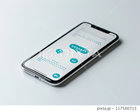 Chat Notification Popup on a Screen Chat Notification Popup on a Screen 117580713