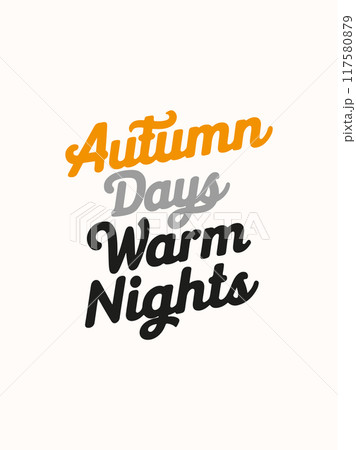 Fall autumn typography quotes templats 117580879