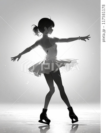 フィギュアスケートする女性 117581178