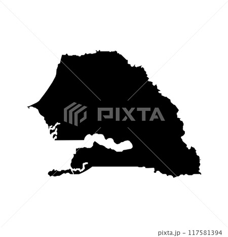 sinegal map icon sinegal map icon 117581394
