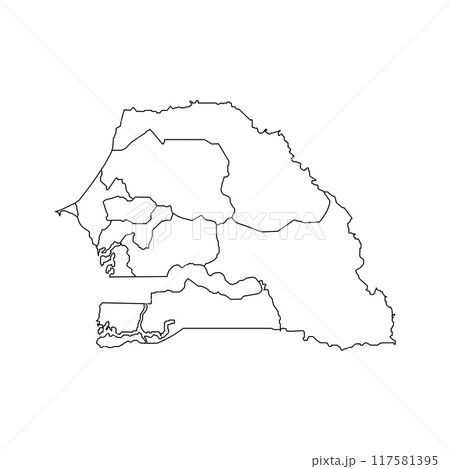 sinegal map icon sinegal map icon 117581395