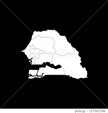 sinegal map icon sinegal map icon 117581396