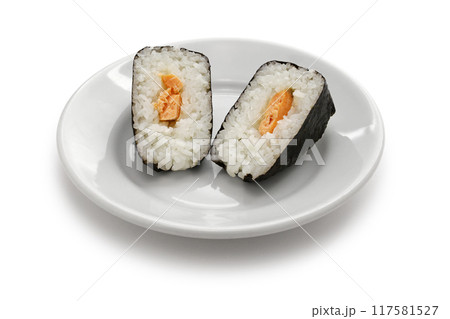 おにぎり、中身は鮭。 117581527