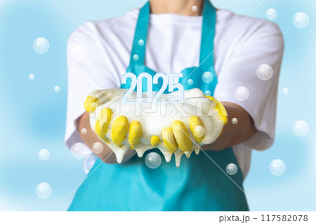 Cleanliness in the New Year 2025. 117582078