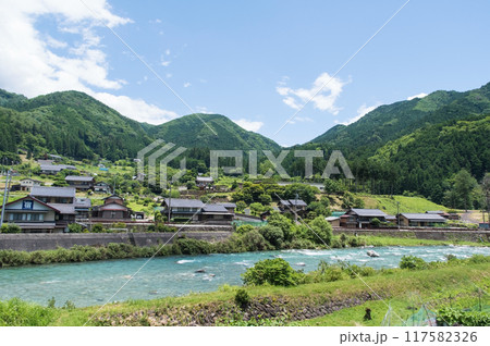 田舎の風景「馬瀬村・馬瀬川」 117582326