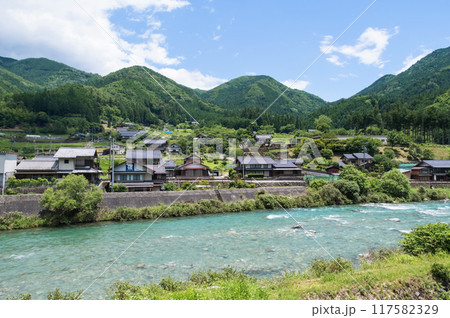 田舎の風景「馬瀬村・馬瀬川」 117582329